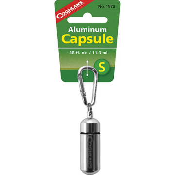 Coghlan's Aluminum Capsule with biner (small)
